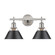 Orwell Two Light Bath Vanity in Pewter (62|3306BA2PWBLK)
