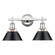 Orwell Two Light Bath Vanity in Chrome (62|3306BA2CHBLK)