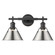 Orwell Two Light Bath Vanity in Matte Black (62|3306BA2BLKPW)