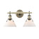 Orwell Two Light Bath Vanity in Aged Brass (62|3306BA2ABOP)