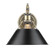 Orwell AB One Light Wall Sconce in Aged Brass (62|33061WABBLK)