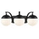 Dixon Three Light Bath Vanity in Matte Black (62|3218BA3BLKBLK)