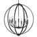 Colson Nine Light Chandelier in Matte Black (62|31679BLK)