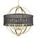 Colson OG Six Light Chandelier in Olympic Gold (62|31676OGBLK)