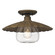 Clemence One Light Flush Mount in Dark Rust (62|3124FMDRCLR)