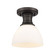 Hines One Light Semi-Flush Mount in Rubbed Bronze (62|3118SFRBZOP)