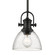 Hines One Light Mini Pendant in Matte Black (62|3118M1LBLKSD)