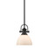 Hines BLK One Light Mini Pendant in Matte Black (62|3118M1LBLKOP)