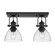 Hines Two Light Semi-Flush Mount in Matte Black (62|31182SFBLKSD)
