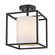 Manhattan One Light Semi-Flush Mount in Matte Black (62|22431SFBLKMWS)