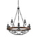 Madera Nine Light Chandelier in Black Iron (62|18219BI)
