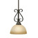 Riverton One Light Mini Pendant in Peppercorn (62|1567M1LPC)