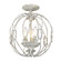 Antoinette Three Light Semi-Flush Mount in Oyster (62|1349SFOY)