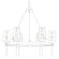 Regent Six Light Chandelier in Textured White Plaster (62|12106TWP)