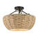 Hathaway Three Light Semi-Flush Mount in Matte Black (62|1073SFBLK)
