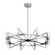 Mass Transit 16 Light Chandelier in Brushed Nickel With Sand Coal Highlights (42|P7876420L)
