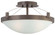 Suspended Three Light Semi Flush Mount in Copper Bronze Patina (42|P591647)