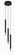 Wand LED Pendant in Brushed Nickel and Coal Highlights (42|P5400691L)