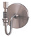 Decorative Wall Sconces One Light Wall Sconce in Brushed Nickel (42|P442084)