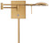 George's Reading Room LED Swing Arm Wall Lamp in Honey Gold (42|P4338248)