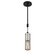 Grid 3 One Light Mini Pendant in Brushed Nickel and Coal Highlights (42|P1591691)