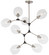 Nexpo Eight Light Pendant in Brushed Nickel W/Black Accents (42|P1365619)