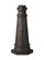 Outdoor Post Base Post Mount Base in Sable (1|POSTBASESBL)