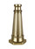 Outdoor Post Base Post Base in Painted Distressed Brass (1|POSTBASEPDB)