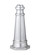 Outdoor Post Base Post Mount Base in Painted Brushed Steel (1|POSTBASEPBS)