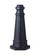 Outdoor Post Base Post Mount Base in Dark Weathered Zinc (1|POSTBASEDWZ)