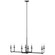 Ansley Eight Light Linear Chandelier in Aged Iron (1|F32928AI)