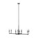Ansley Eight Light Linear Chandelier in Aged Iron (1|F32928AI)
