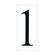 Address Light Address Number Tile in White Plastic (1|9061168)