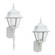 Polycarbonate Outdoor One Light Outdoor Wall Lantern in White (1|876515)