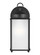 New Castle One Light Outdoor Wall Lantern in Black (1|8593001EN312)