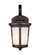Eddington One Light Outdoor Wall Lantern in Antique Bronze (1|851930171)