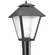 Polycarbonate Outdoor One Light Outdoor Post Lantern in Black (1|8206512)