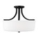 Kemal Three Light Semi-Flush Mount in Midnight Black (1|7728803EN3112)