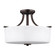 Canfield Three Light Semi-Flush Mount in Bronze (1|7728803710)