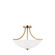 Geary Three Light Semi-Flush Convertible Pendant in Satin Brass (1|7716503EN3848)