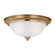 Geary Two Light Flush Mount in Satin Brass (1|77064848)