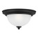 Geary One Light Flush Mount in Midnight Black (1|77063EN3112)