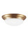 Nash Two Light Flush Mount in Satin Brass (1|75435EN3848)