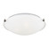 Clip Ceiling Flush Mount Three Light Flush Mount in Brushed Nickel (1|7543503962)
