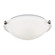 Clip Ceiling Flush Mount Two Light Flush Mount in Brushed Nickel (1|7543502962)