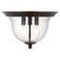 Belton Three Light Ceiling Flush Mount in Bronze (1|7514503710)