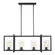 Mitte Four Light Island Pendant in Midnight Black (1|6641504112)