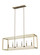 Moffet Street Six Light Island Pendant in Satin Brass (1|6634506EN848)