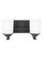 Kemal Two Light Wall / Bath in Midnight Black (1|4430702EN3112)