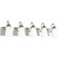 Seville Five Light Wall / Bath in Brushed Nickel (1|4420205962)